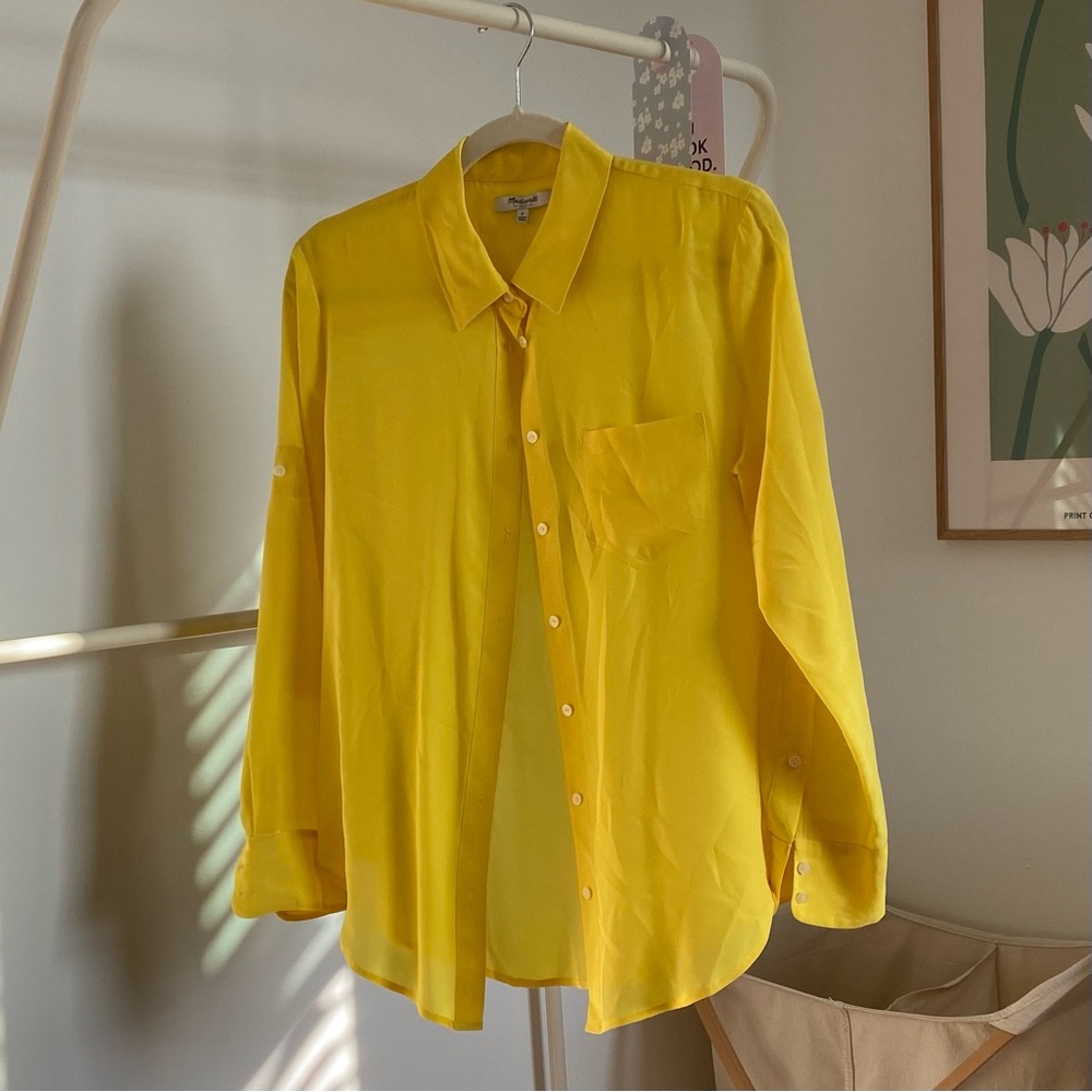 Madewell | Yellow Button Up